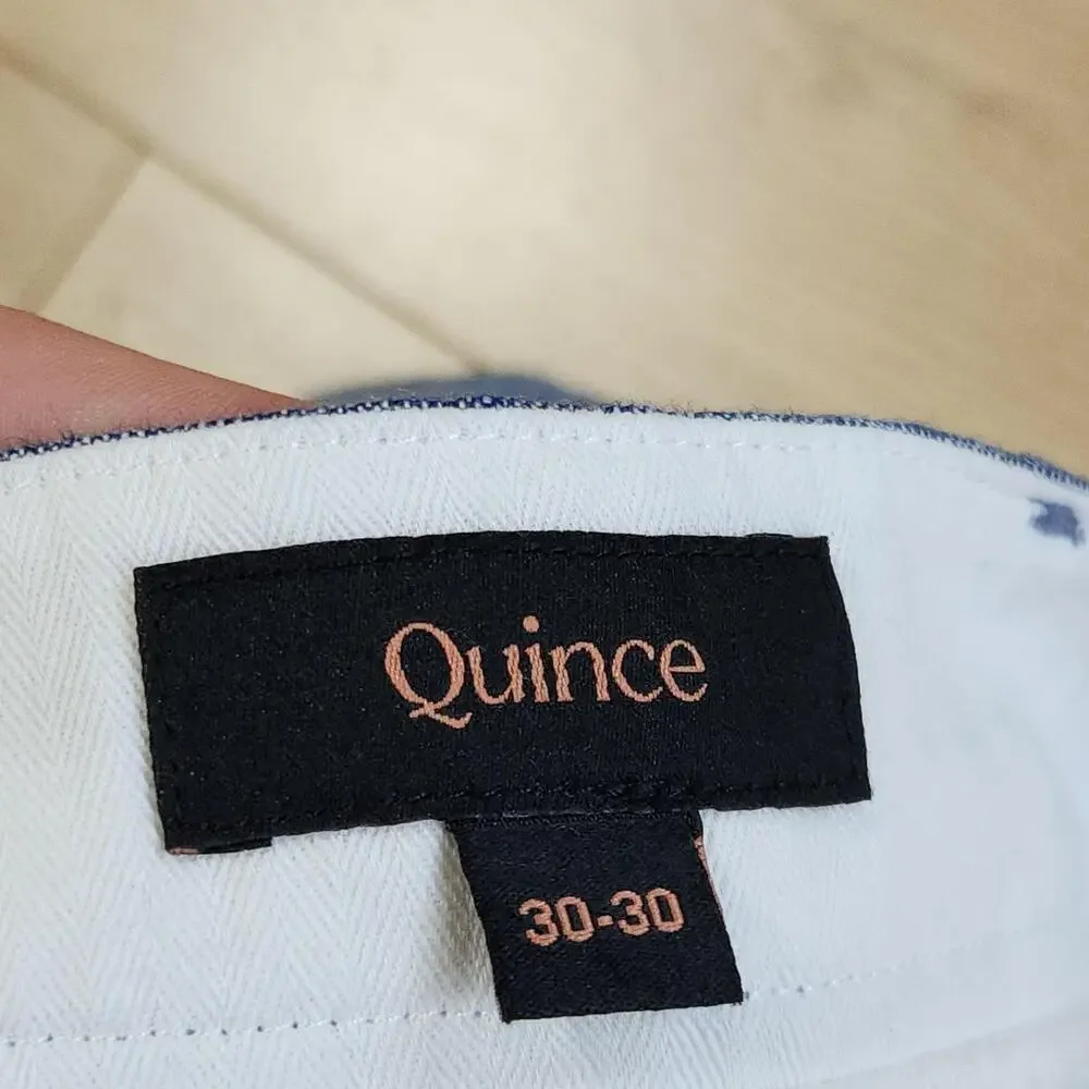 Quince Pants Mens 30x30 Blue Linen Chambray Chino Casual Summer Lightweight